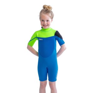 Гідрокостюм Jobe Boston Shorty 2mm Kids Lime/Blue